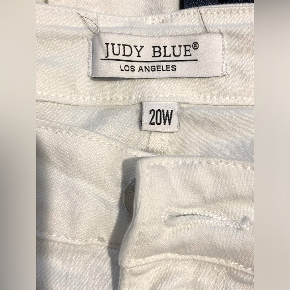 Judy Blue Jeans Women's 20W White Bootcut High Rise Stretch - Picture 2 of 4